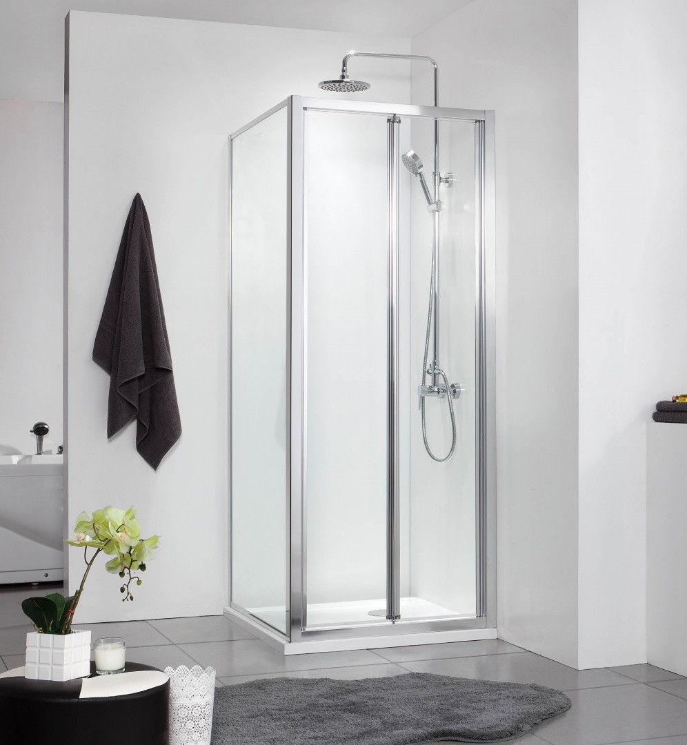 Приобрести az-naa1432b toronto душевое ограждение 800*800*1900 без поддона, (складная дверь) стекло прозр 5 мм. профиль серебро