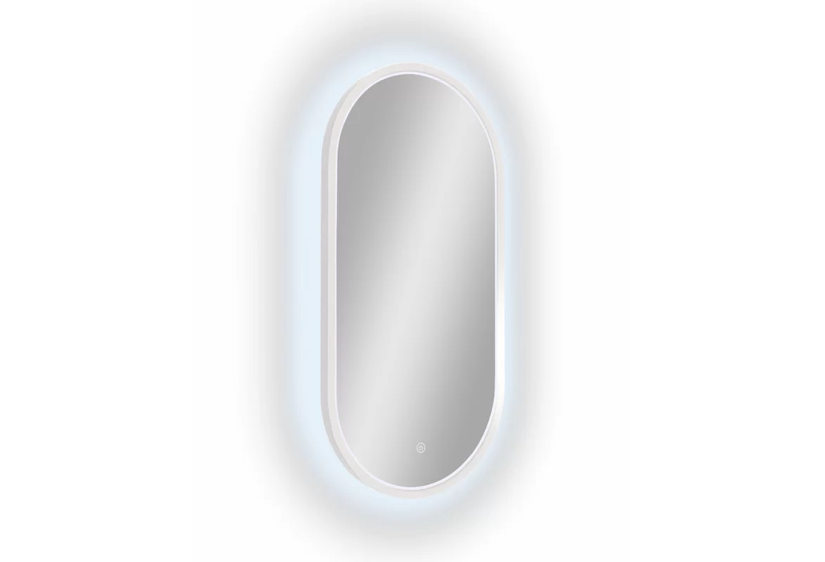 Приобрести continent зеркало с подсветкой delia white 40х80 см, белое