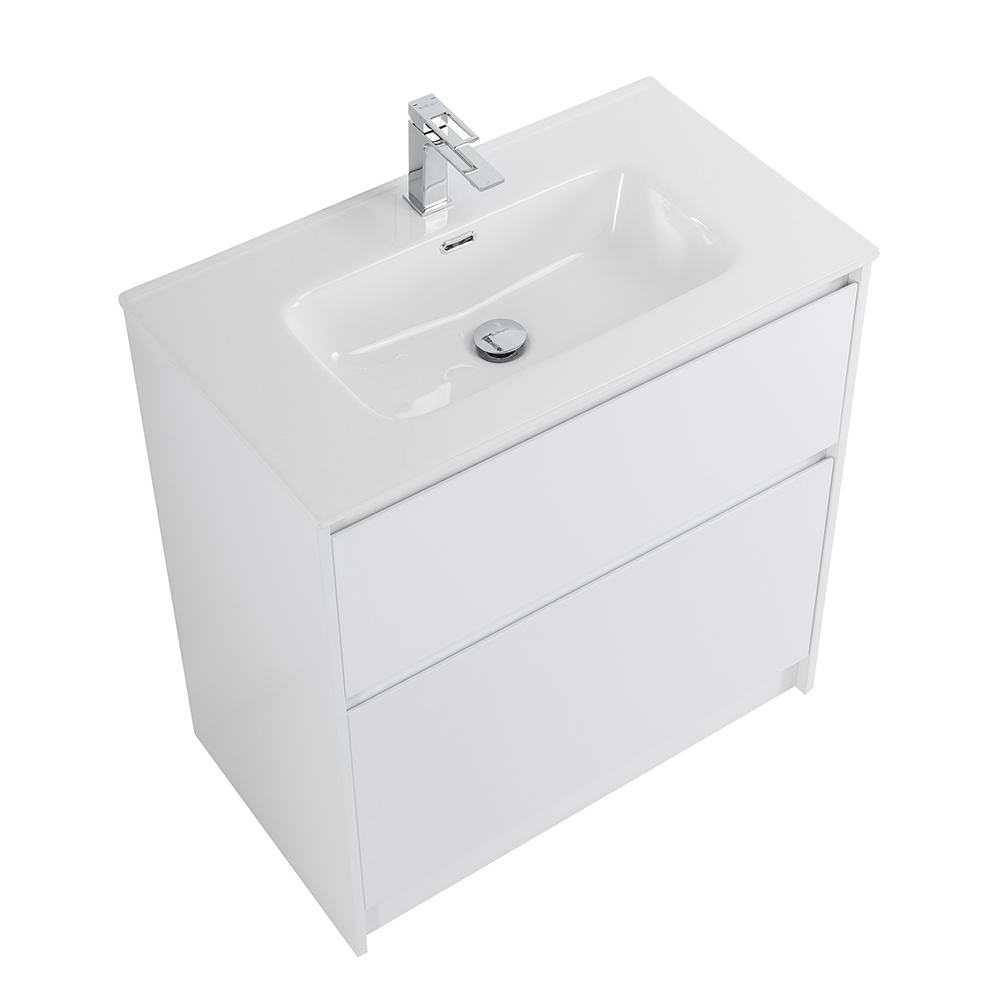 Приобрести belbagno тумба с раковиной kraft 80 см, напольная bianco opaco, раковина белая bb800etl