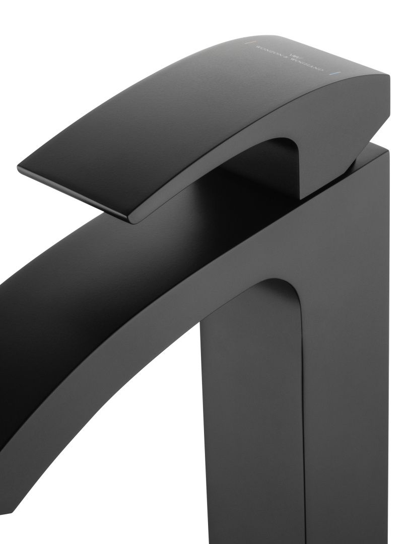 Приобрести смеситель для раковины высокий wonzon & woghand fit, черный матовый (ww-88239009-mb)