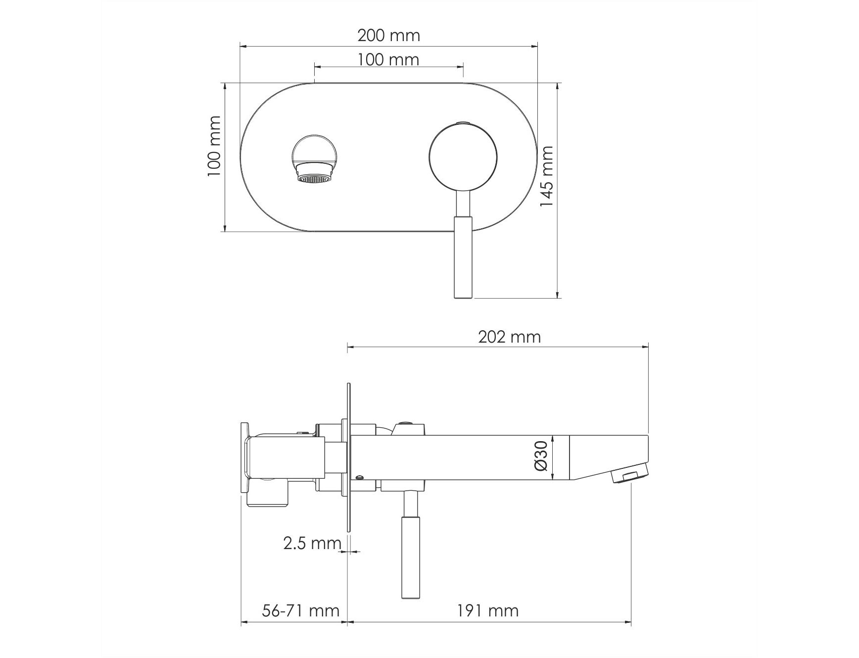 Приобрести wasserkraft смеситель для раковины main 4130 настенный, хром