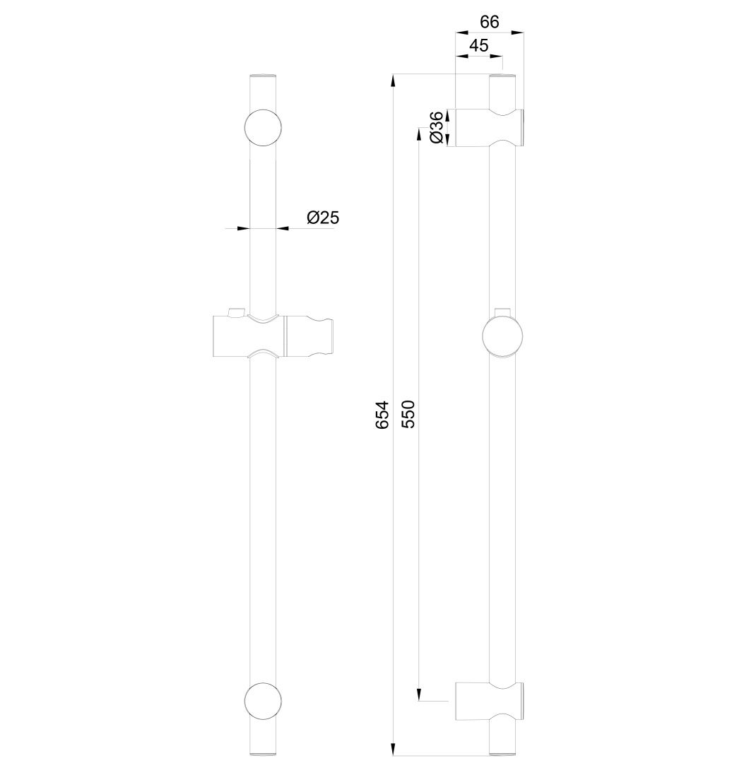 Приобрести душевая штанга wonzon & woghand, черный матовый (ww-sl04-mb)