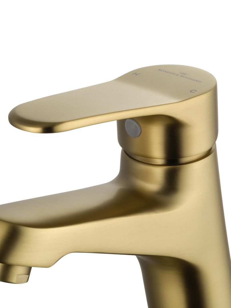 Приобрести смеситель для раковины wonzon & woghand, брашированное золото (ww-a40212-bg)