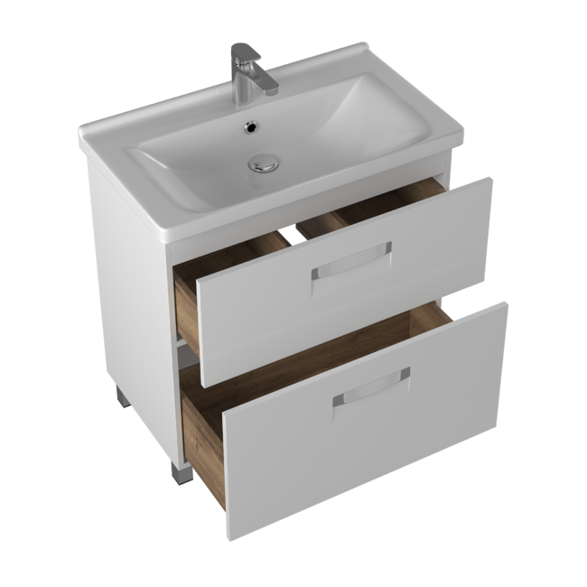 Приобрести briz тумба напольная irida 80 см, белая, т8-80