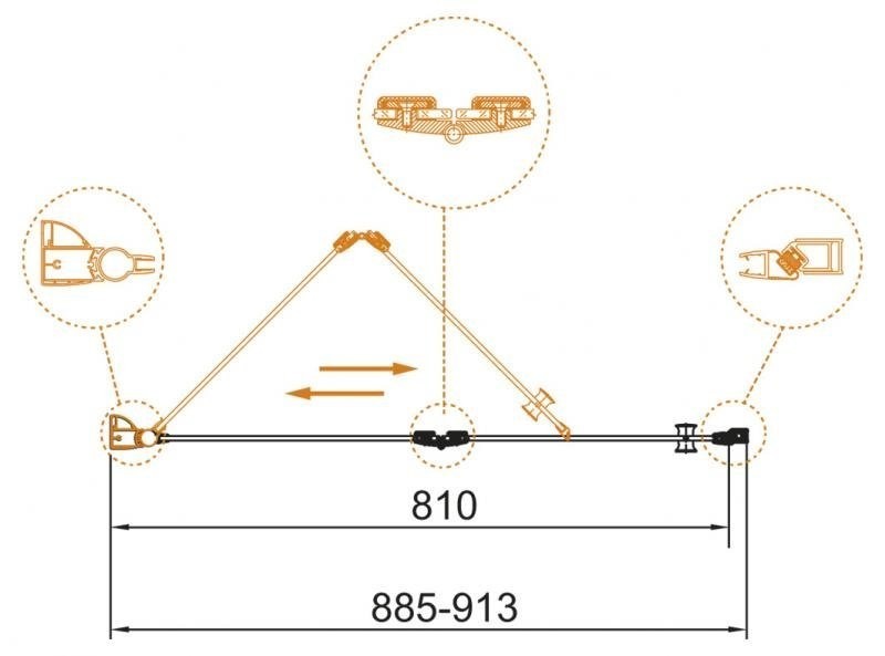 Приобрести cezares дверь душевая eco 80x195см eco-o-bs-12-80-c-cr