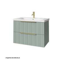 Caprigo Тумба с раковиной RAIN 80 см, зеленая, эмаль