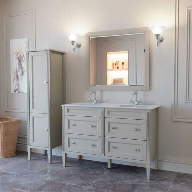 Приобрести caprigo тумба с раковиной albion concept 120 см, белая