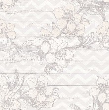 Панно настенное Lb-ceramics Шебби Шик Цветы Серый из 3-х шт