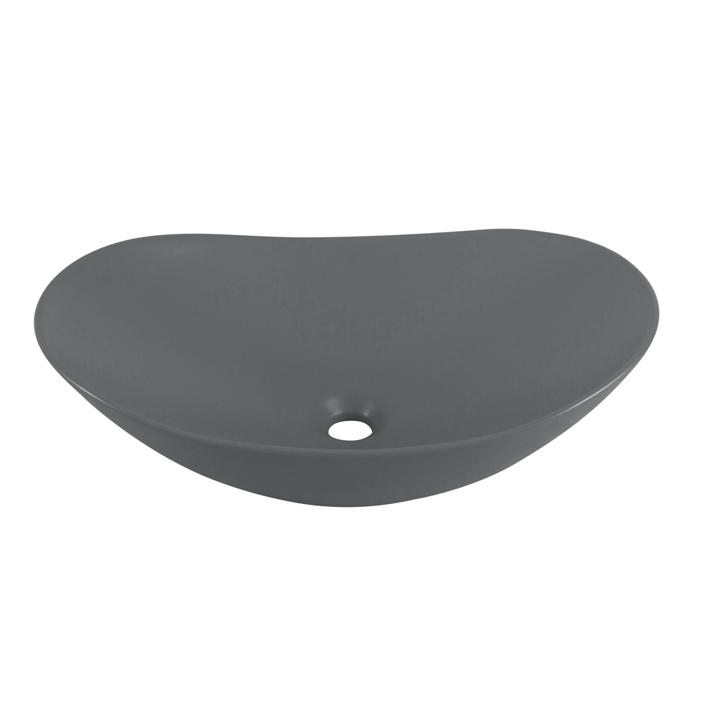 Приобрести belbagno накладная раковина 60х36 см, серая матовая bb1404-h311