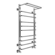 Terminus Полотенцесушитель Арктур П10 50х100 см, с полкой, водяной, хром