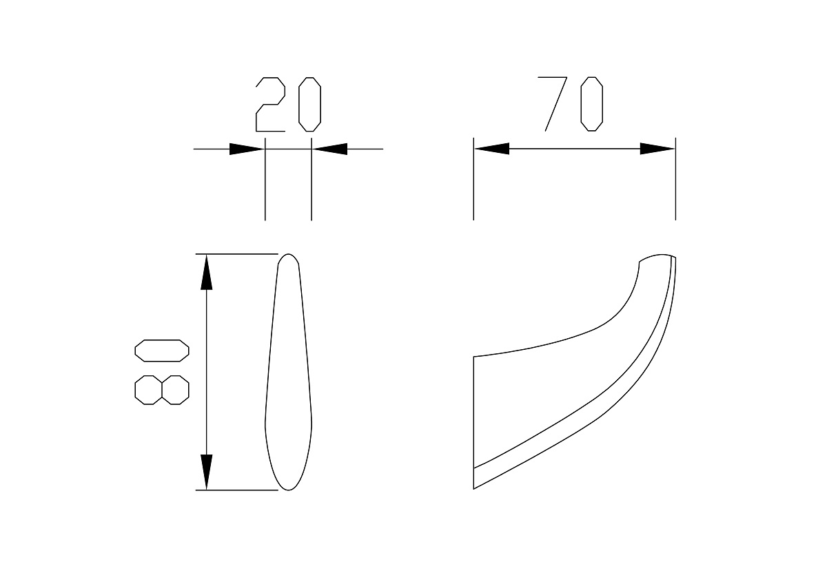 Приобрести cezares крючок liner, хром liner-hk-01