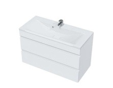 Mirsant Тумба подвесная Next 100\2 100 см с раковиной Premier -100 УТ000057248