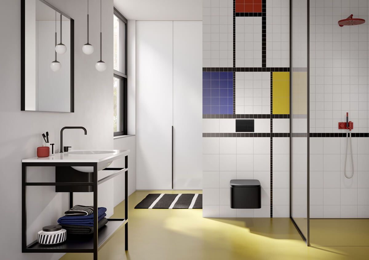 Приобрести tece кнопка смыва square ii для инсталляции, черная матовая 9240825