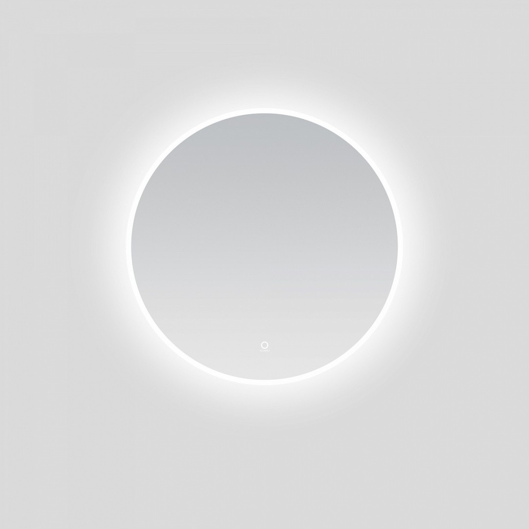 Приобрести azario зеркало d 600 60х60 см, белый, с подсветкой, сенсорный выключатель, диммер az-z-005cs