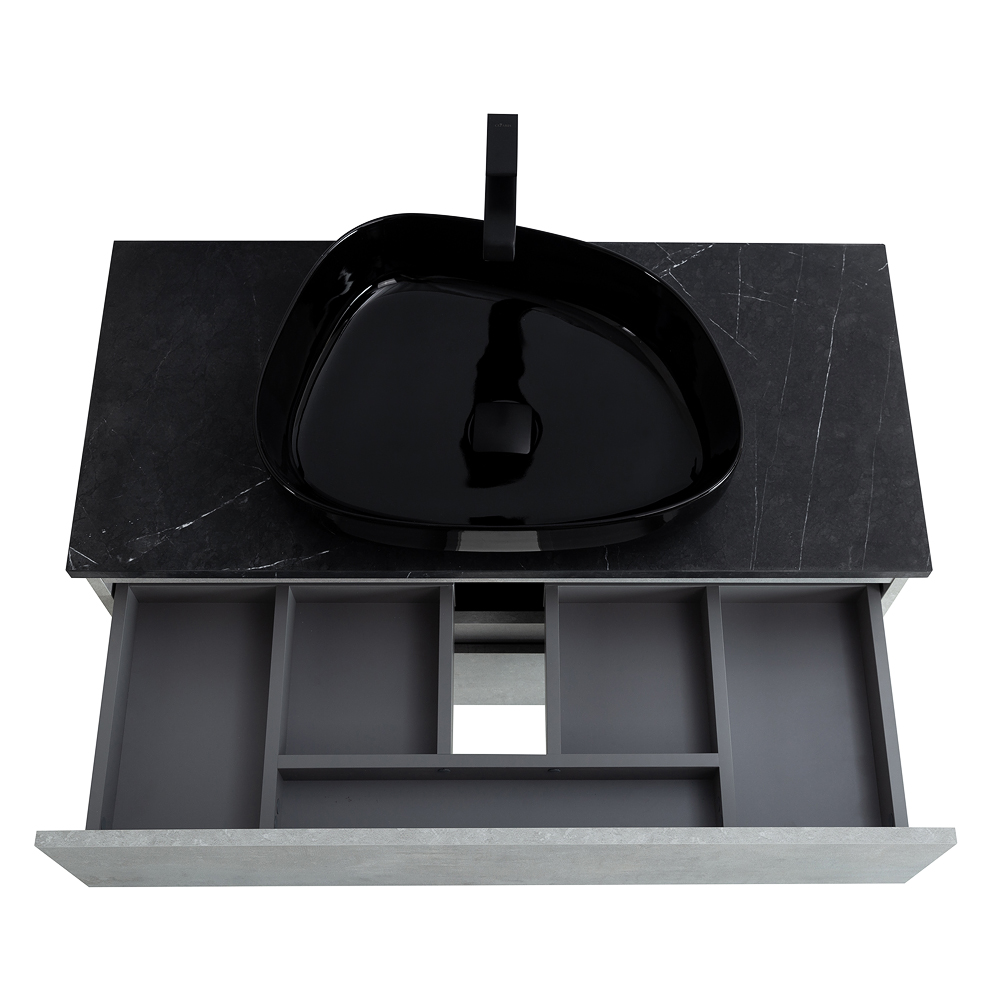 Приобрести cezares тумба со столешницей molveno 46 100 см beton, бетон molveno 46-100-2c-so-bet