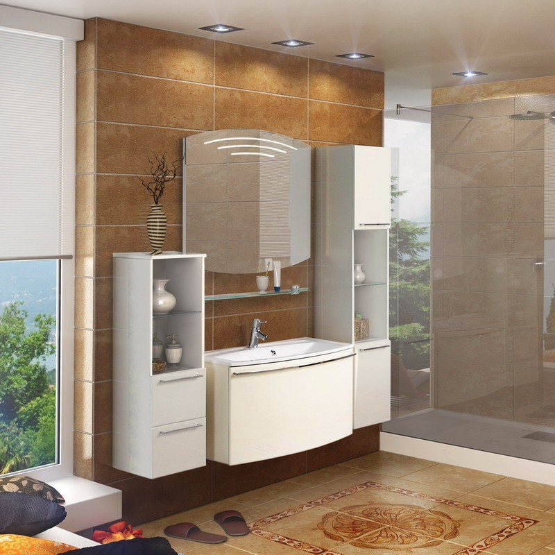 Приобрести стеклянная полка акватон 95 см, 1a110403xx010