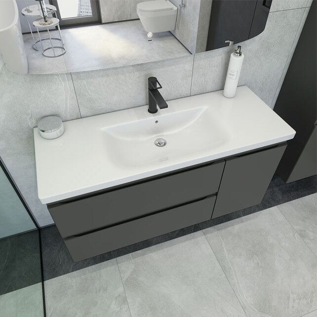 Приобрести caprigo тумба с раковиной forte 120 см, правая, айрон