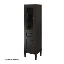 Caprigo Пенал JARDIN 45 см, левый, черный, эмаль