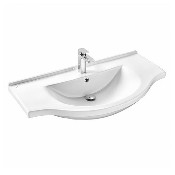 Приобрести сomforty тумба с раковиной "сочи-100" белый глянец