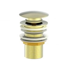 Донный клапан для раковины 1 1/4 WONZON & WOGHAND, Брашированное золото (WW-88SS02-BG)