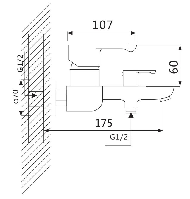 Приобрести смеситель для ванны vieir patona с ручным душем, хром v233531