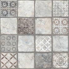 Плитка напольная Керамин Карфаген 1Д Светло серый 40*40см