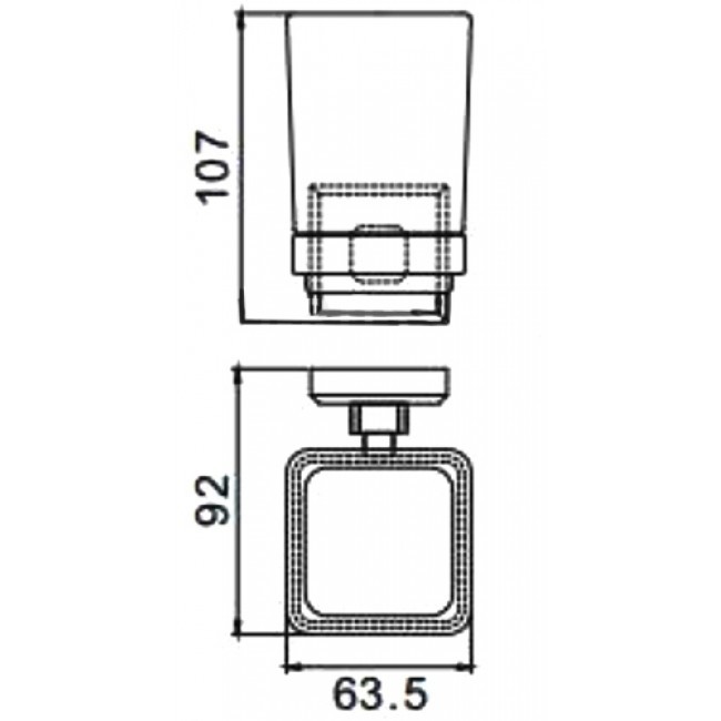Приобрести gappo стакан для зубных щеток g3806, хром