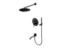 Hayzburg Встраиваемая душевая система, черный хром HB-2001BCH