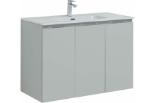 Aquanet Тумба с раковиной Алвита New 100 см, 3 дверцы, серый