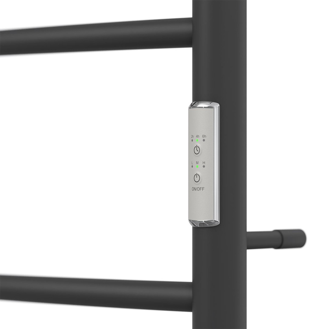 Приобрести полотенцесушитель электрический point 400х600 афина с полкой п3, черный pn04846pb