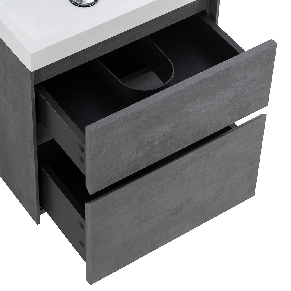 Приобрести belbagno тумба с раковиной pietra mini 50 см, подвесная 50as stucco cemento, белая раковина