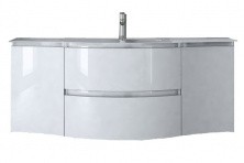 CEZARES Тумба подвесная с раковиной VAGUE 138х57см, белый