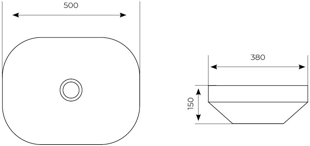 Приобрести aquanet раковина elegant-2 50х38 см, белая