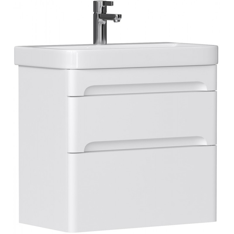 Приобрести equil тумба подвесная с раковиной nice 70 см, белая матовая tpnice70.2y-05