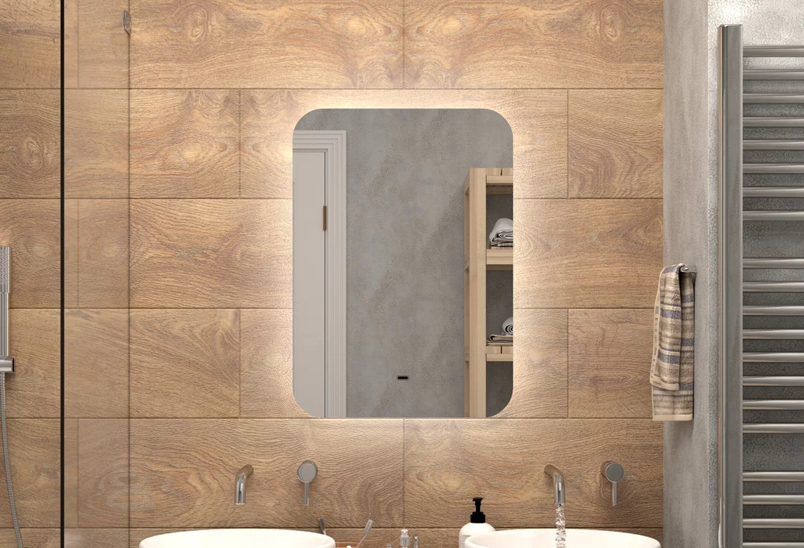 Приобрести continent зеркало с подсветкой burzhe 50х70 см, белое