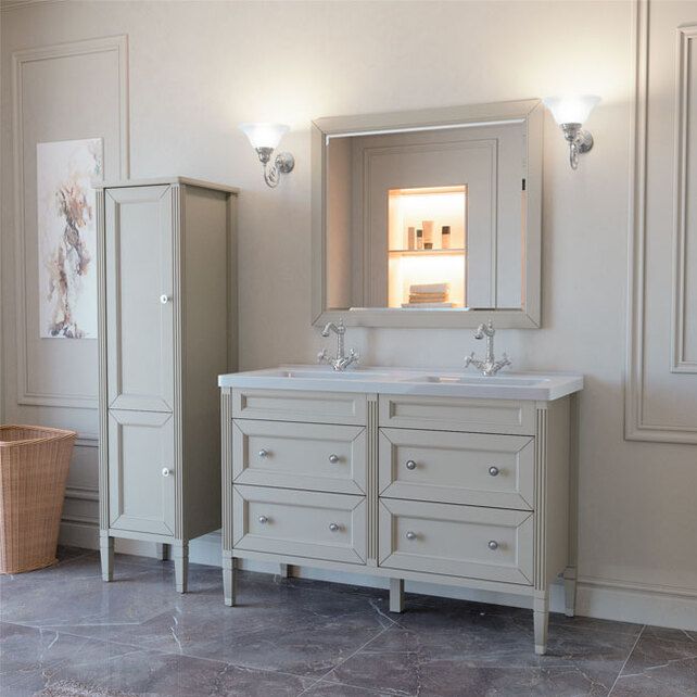 Приобрести caprigo тумба с раковиной albion concept 125 см, белая