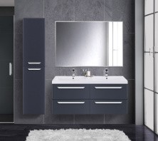 Cezares Тумба подвесная с раковиной ECO 120 см Grafito, графит ECO-1200-4C-SO-2-GR-P