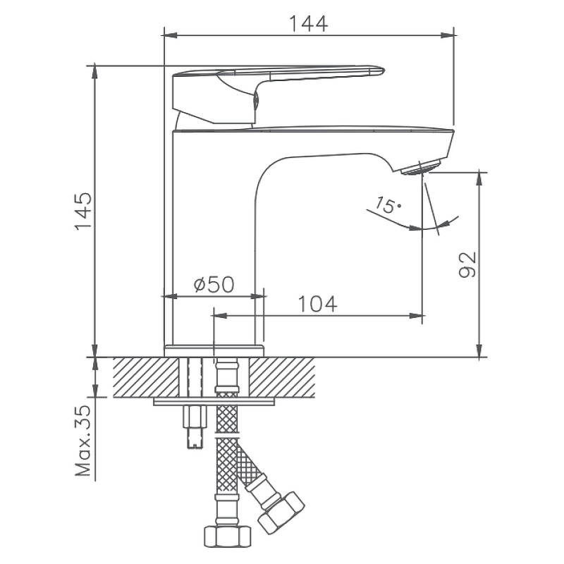 Приобрести haiba смеситель для раковины 159мм, хром hb-10563