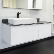 Сomforty Тумба со столешницей и раковиной Милан-120 белая с раковиной 78189