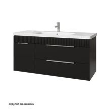 Caprigo Тумба с раковиной MONBAR-Smalty 120 см, левая, графит, эмаль