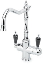 Boheme Смеситель для кухни Tradizionale, хром\черный 113-BSW