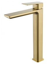 Смеситель для раковины высокий WONZON & WOGHAND DIAMOND, Брашированное золото (WW-88239011-BG)