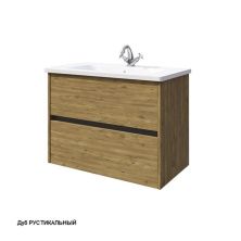 Caprigo Тумба с раковиной SEATTLE 80 см, дуб рустикальный, экошпон