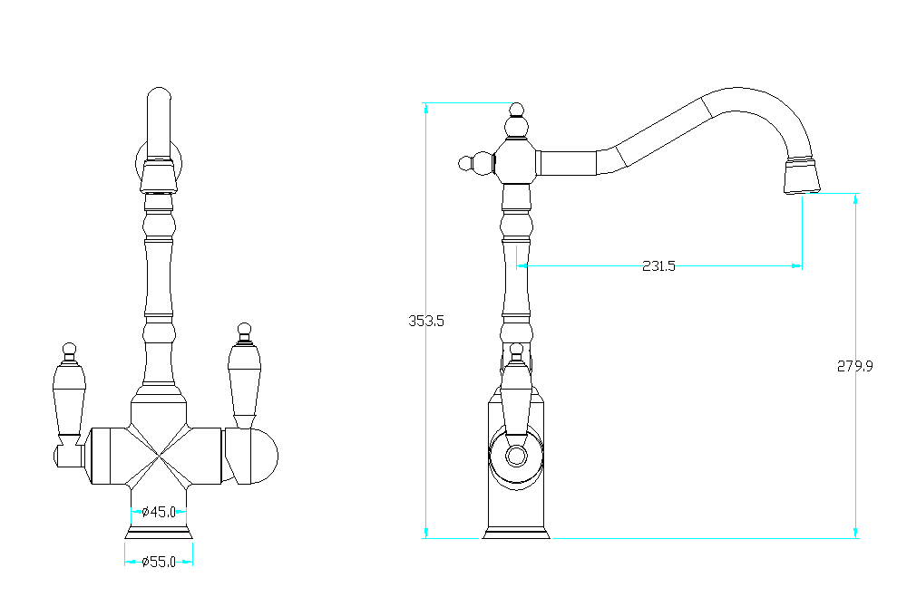 Приобрести boheme смеситель для кухни tradizionale, хром\кристаллы 113-sw
