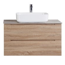 BelBagno Тумба со столешницей ETNA 80 см, подвесная Rovere Bianco