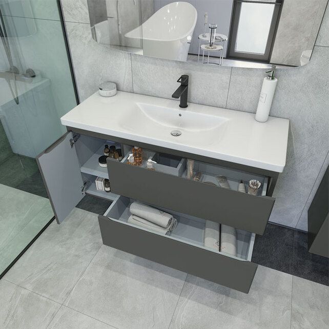 Приобрести caprigo тумба с раковиной forte 120 см, левая, айрон