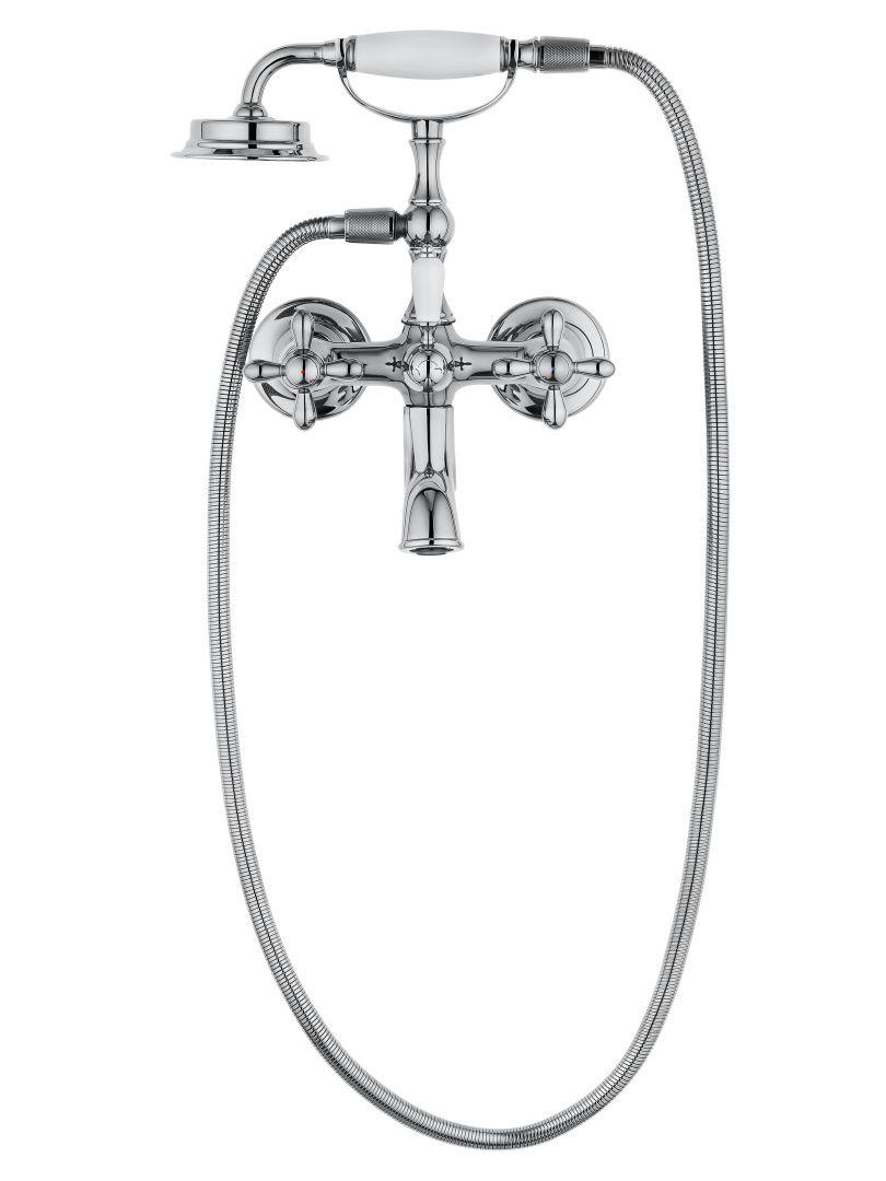 Приобрести смеситель для ванны с душем wonzon & woghand retro, хром (ww-88639020-cr)
