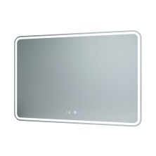 Mirsant Зеркало Harmony 100х70 см, с подсветкой, подогревом и часами УТ000093177