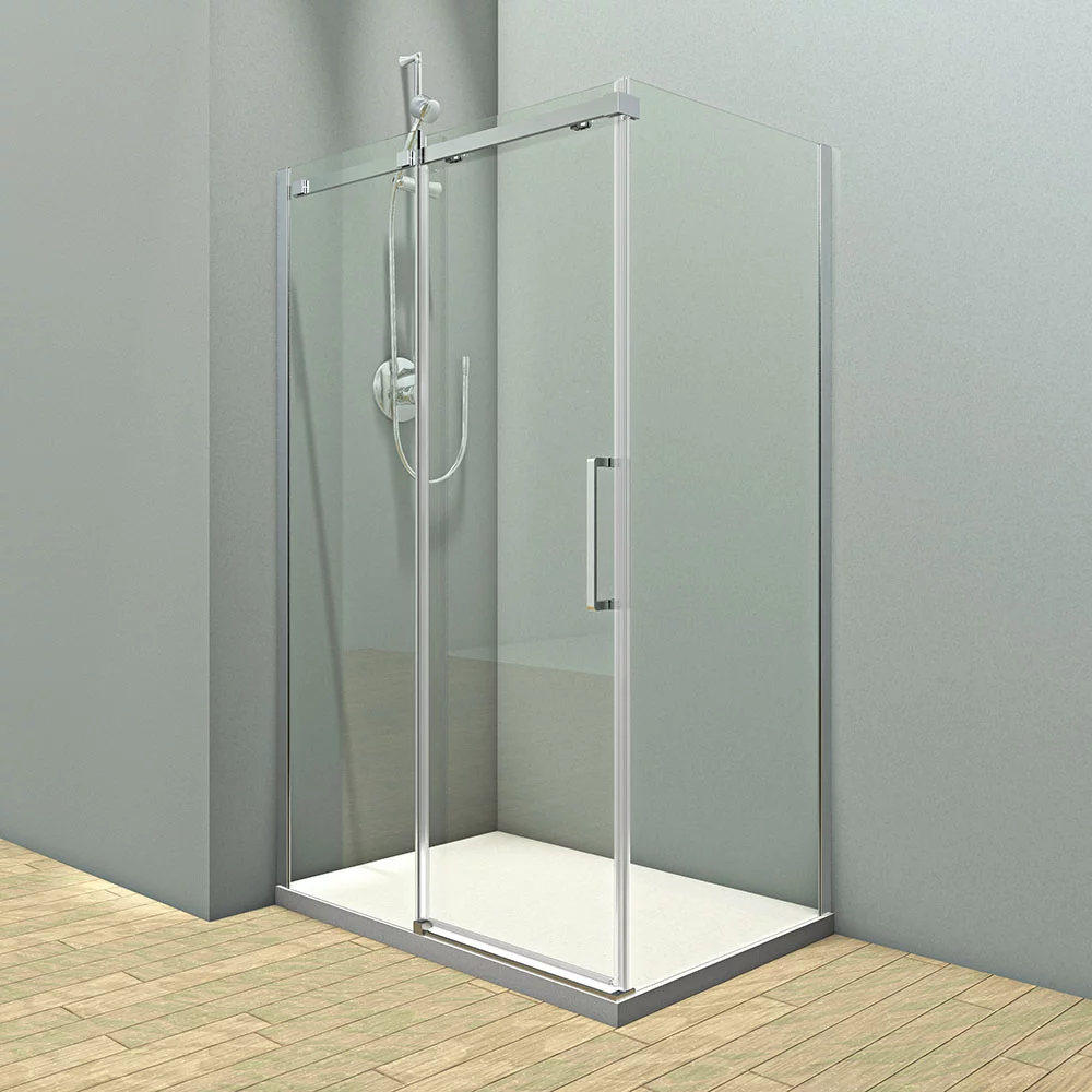 Приобрести veconi душевое ограждение rovigo 100х150 см, хром, прозрачное rv071-150100pr-01-19c4