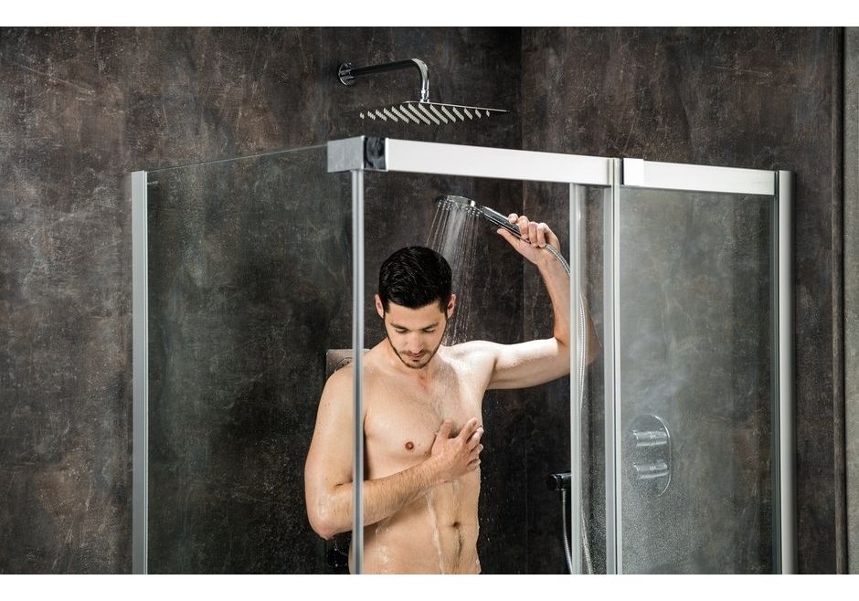 Приобрести ограждение душевое ravak matrix msdps 100х80 см 0wpa4100z1 r белый/прозрачное